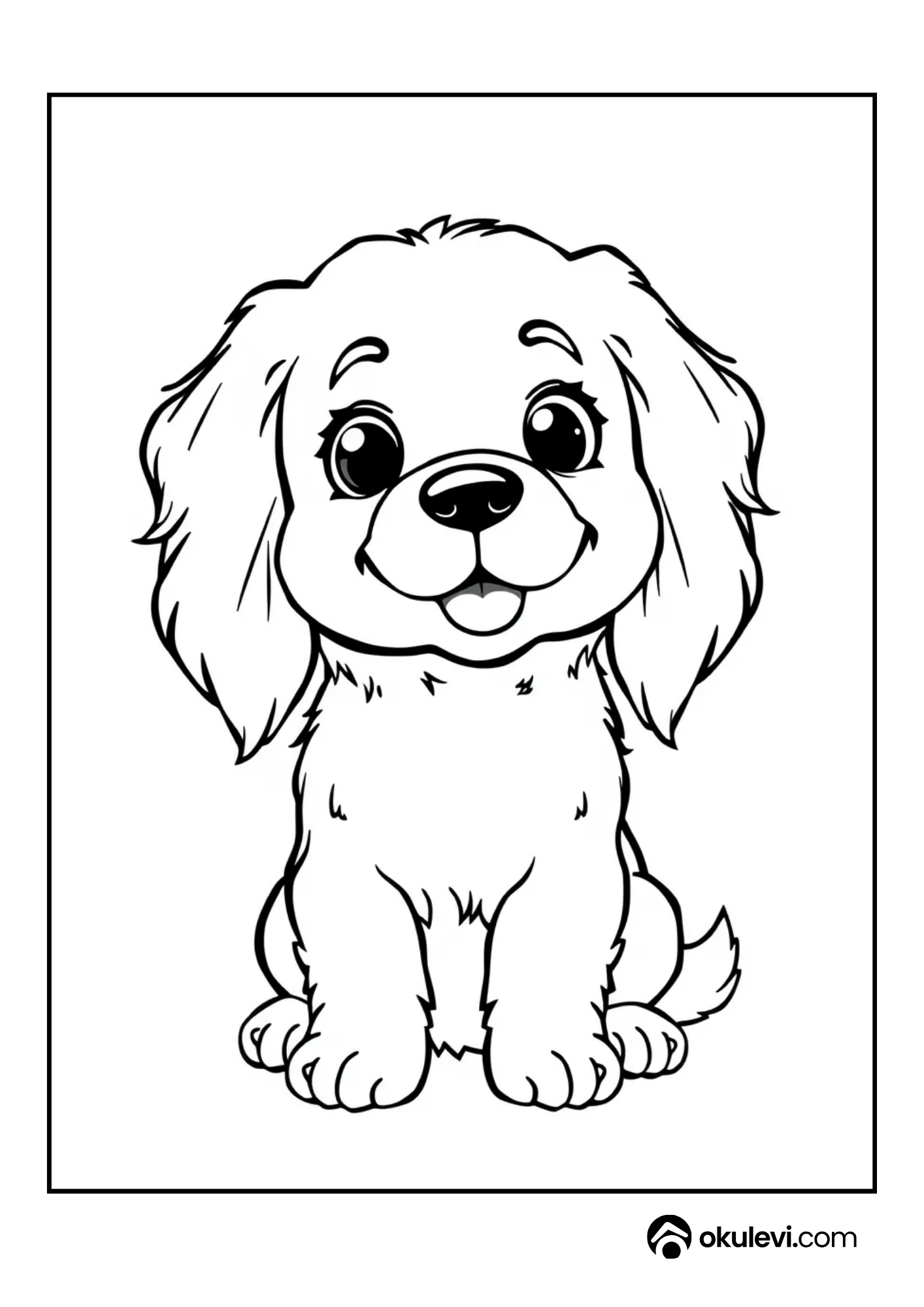 cocker köpek boyama